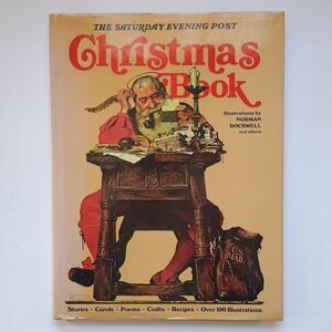 VTG The Saturday Evening Post CHRISTMAS BOOK Norman Rockwell Hardcover 1976 EXC